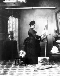Mrs. Carlo Bossi, 1890er (sw Foto)